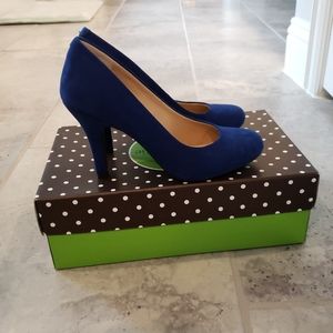 Kelly & Katie Cobalt Blue Suade Heels